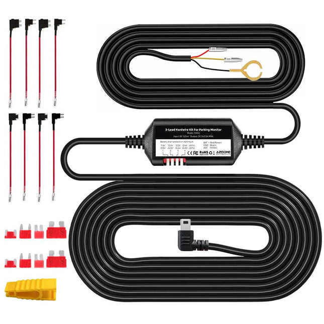 <tc>AZDome JYX04 hardwire kit Micro USB 3-wire</tc>