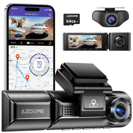 <tc>AZDome M770 Pro 3CH 4K Wifi GPS 64gb dashcam</tc>