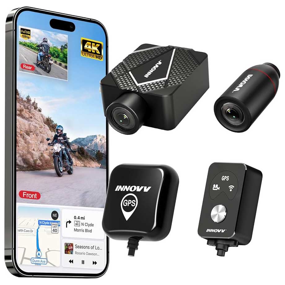 <tc>Innovv K5 2CH Dual True 4K Wifi GPS motorcycle dashcam</tc>