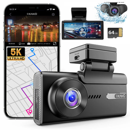 <tc>Nanocam M93 Pro 5K Touch Wifi GPS 64gb dashcam</tc>