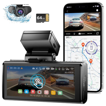 <tc>Nanocam M93 Pro 5K Touch Wifi GPS 64gb dashcam</tc>