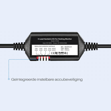 <tc>Nanocam NH03 USB-C Hardwire kit 3-wire</tc>