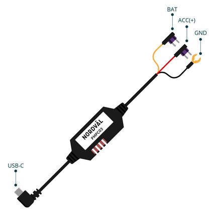 <tc>Nordväl PMPC03 USB-C Hardwire kit 3-wire</tc>