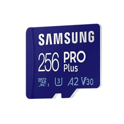 <tc>Samsung Pro Plus 256gb U3 V30 A2 Micro SDXC card</tc>