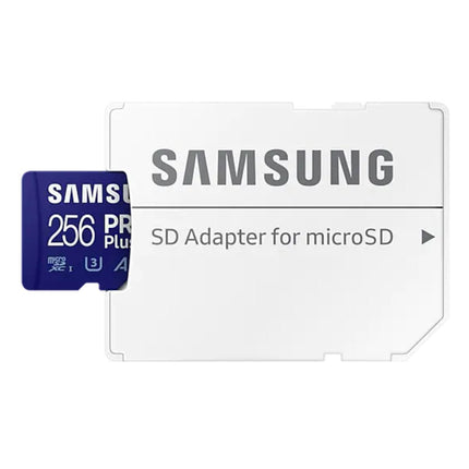 <tc>Samsung Pro Plus 256gb U3 V30 A2 Micro SDXC card</tc>