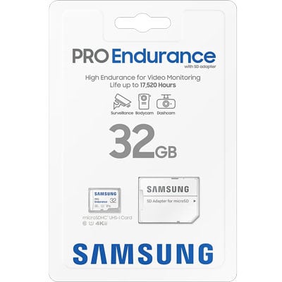 <tc>Samsung Pro Endurance 32gb UHS-I V10 Micro SDHC card</tc>