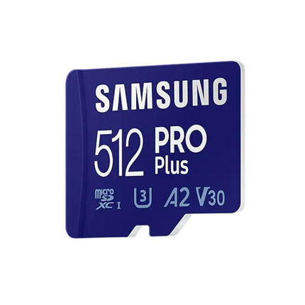 <tc>Samsung Pro Plus 512gb U3 V30 A2 Micro SDXC card</tc>