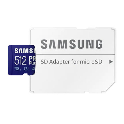 <tc>Samsung Pro Plus 512gb U3 V30 A2 Micro SDXC card</tc>