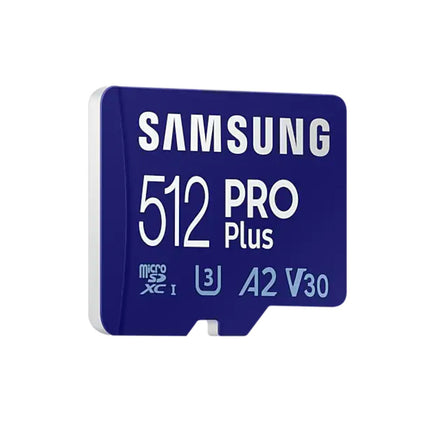 <tc>Samsung Pro Plus 512gb U3 V30 A2 Micro SDXC card</tc>