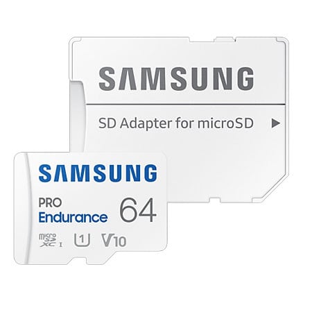 <tc>Samsung Pro Endurance 64gb UHS-I V10 Micro SDHC card</tc>