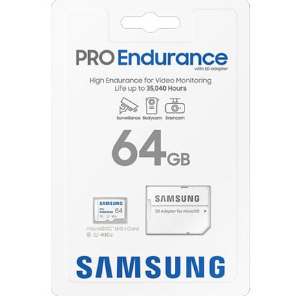 <tc>Samsung Pro Endurance 64gb UHS-I V10 Micro SDHC card</tc>