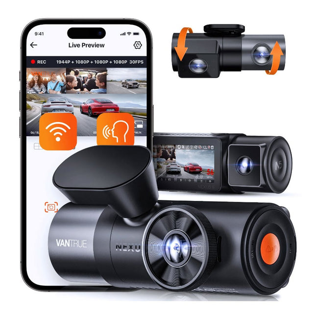 <tc>Vantrue N5 2K QuadHD 4CH Wifi GPS 360-degree dashcam</tc>